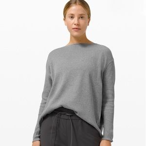 Lululemon Back In Action - Waffle Heathered Grey